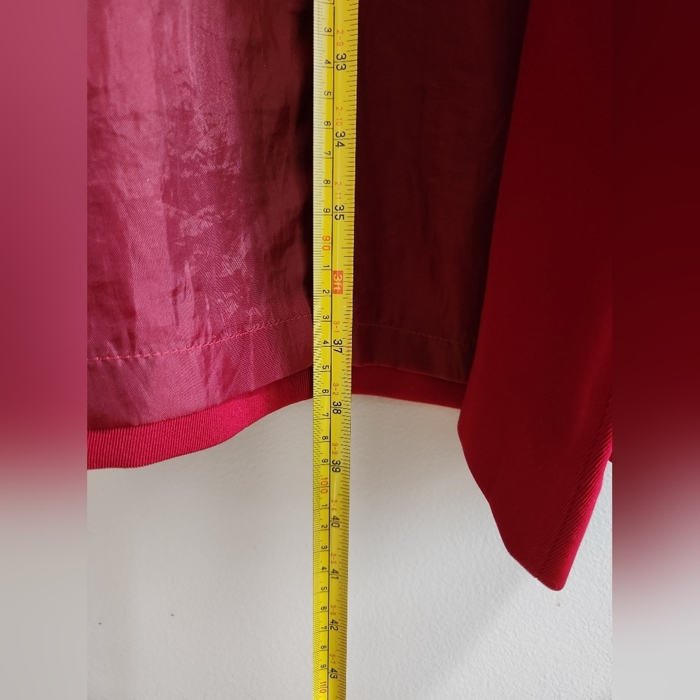 Fen-nelli Women's Coat Red with Removable Hood Size M (7-8), Button-up Closure - Picture 7 of 10